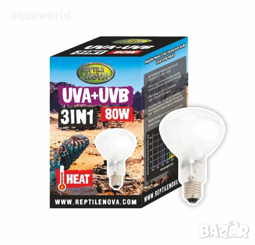 Лампа Reptile Nova UVA-UVB 80W