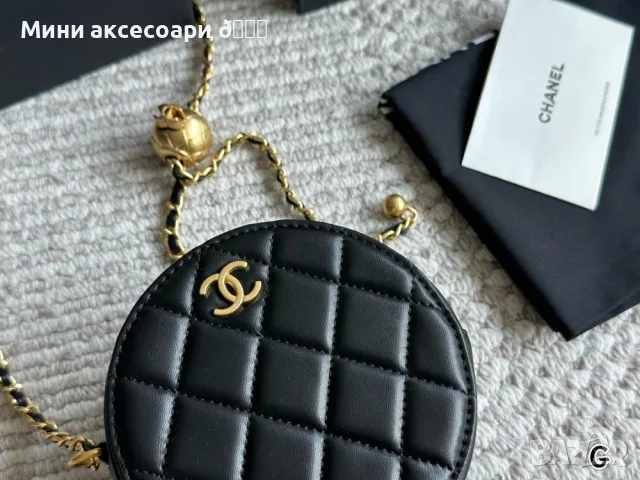 CHANEL чанта кръгла, снимка 6 - Чанти - 55465330