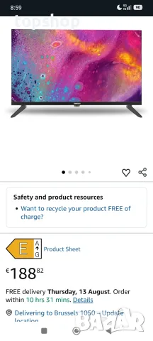 Чисто нов Smart TV Tornado 32ES4301X 32 инча HD DLED Wi-Fi Bluetooth VESA  , снимка 2 - Телевизори - 55621442