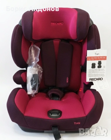 НОВО детско столче RECARO Tian SEATFIX - Power Berry