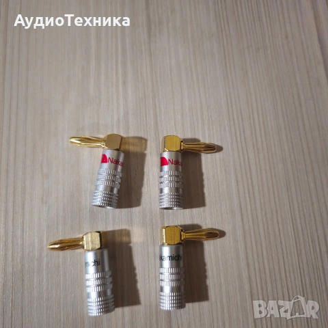 Nakamichi 4 броя конектори, тип banana позлатени 24к, снимка 7 - Други - 54912005