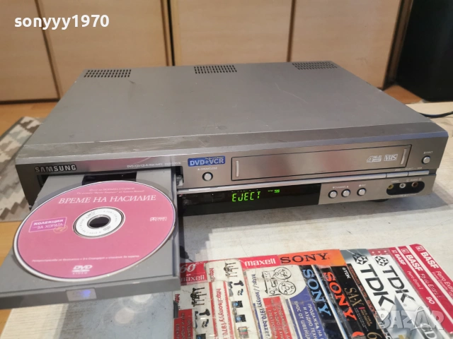 SAMSUNG DVD-V7070 DVD/VHS DUAL DECK 2006262013L1, снимка 4 - Плейъри, домашно кино, прожектори - 54982256