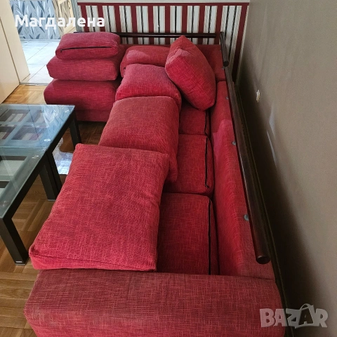Ляв ъглов диван, снимка 12 - Дивани и мека мебел - 55252333