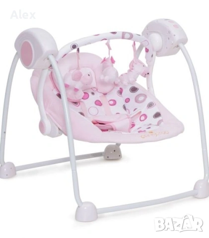 Електрическа люлка Cangaroo, розова, снимка 4 - Детски люлки - 54833957