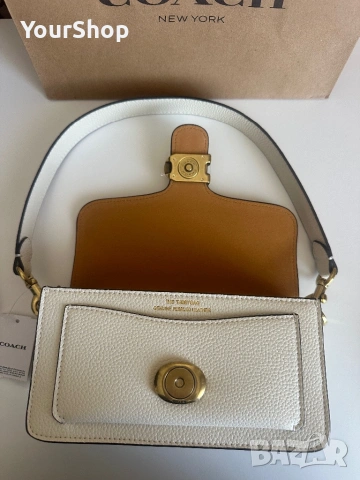 Чанта Coach Tabby 20 CY201 Екрю, снимка 7 - Чанти - 54048677