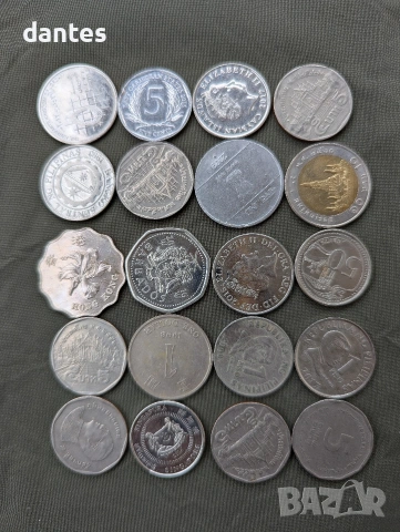 Монети от цял свят 185 бр. Кариби, Бахами, Арабски, Гибралтар, Великобритания, Канада, Мексико и др., снимка 5 - Нумизматика и бонистика - 54188317