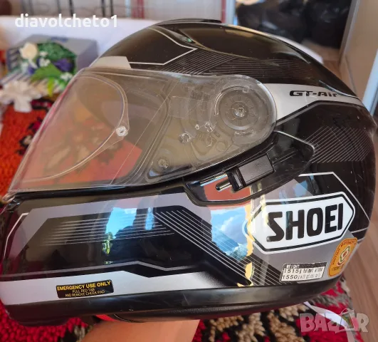 Продавам каска Shoei GT-Air.. ползвана в добро състояние . Размер L. 200 евро, снимка 4 - Аксесоари и консумативи - 55417017