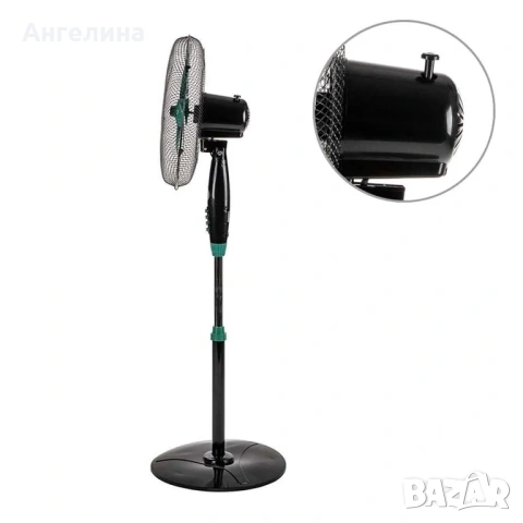 Вентилатор на стойка 16" Muhler FM-1650, 40W, снимка 3 - Вентилатори - 55129035