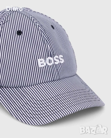 Памучна шапка с козирка BOSS, снимка 5 - Шапки - 54271885