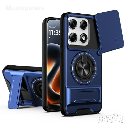 За Motorola Edge 70 Pro+ 5G / Edge 70 Pro 5G Магнитен TPU PC Калъф с Въртяща Халка, Стойка, Капаче з, снимка 3 - Калъфи, кейсове - 55440124