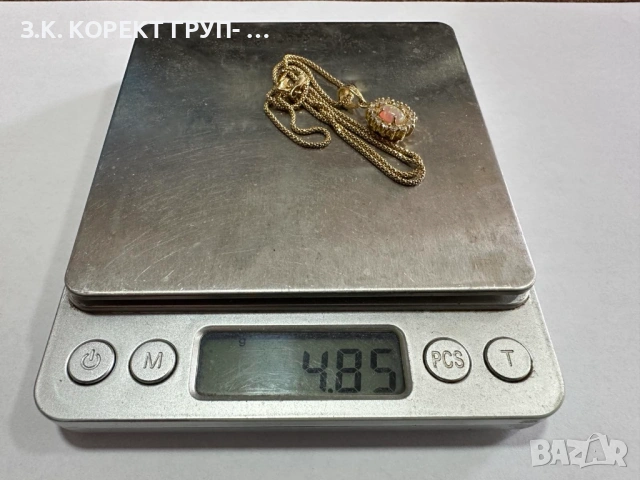 Златно колие 14K, 4,85гр, снимка 2 - Колиета, медальони, синджири - 54156541