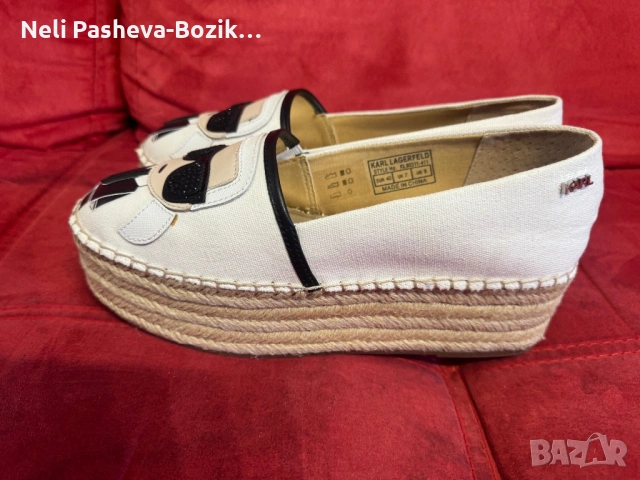 Karl Lagerfeld- еспадрили, снимка 3 - Дамски ежедневни обувки - 54239775