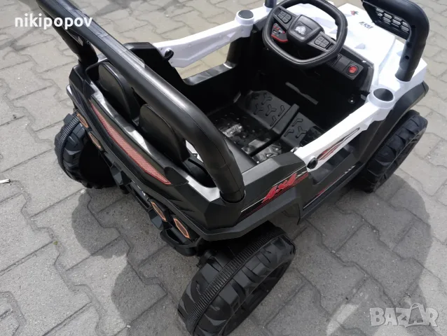 TEXAS акумулаторен джип FAST UTV бял, снимка 4 - Детски велосипеди, триколки и коли - 55440122