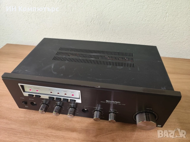 Продавам ретро стерео усилвател Sharp SM-1122H, снимка 4 - Ресийвъри, усилватели, смесителни пултове - 54319253