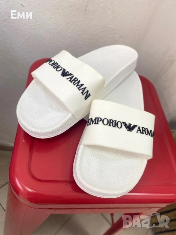 Мъжки чехли Emporio Armani, снимка 2 - Мъжки чехли - 54924509