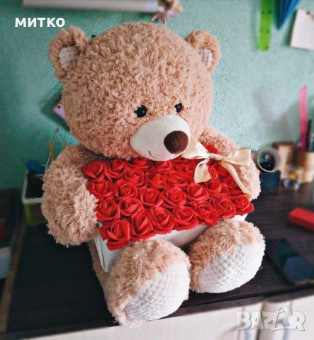 Кутия с рози за подарък, снимка 4 - Подаръци за жени - 54440933