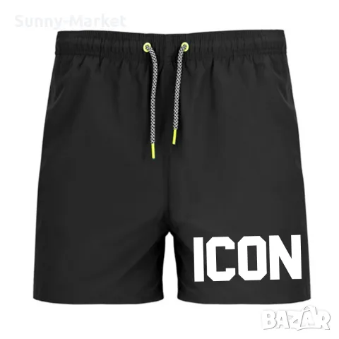 Къси плажни панталони шорти ICON - 3 цвята плажни къси гащи, снимка 3 - Къси панталони - 55675278