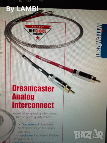 XLR Wyrewizard Dreamcaster Pro series 1m. by Nordost, снимка 6 - Други - 54580768
