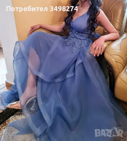 Официалана дълга рокля на Juliakontugruni и рокля бутикова на Maya boutique, снимка 5 - Рокли - 55365077