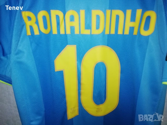 Барселона Роналдиньо Оригинална Тениска Nike Barcelona Ronaldinho екип , снимка 3 - Тениски - 44760903