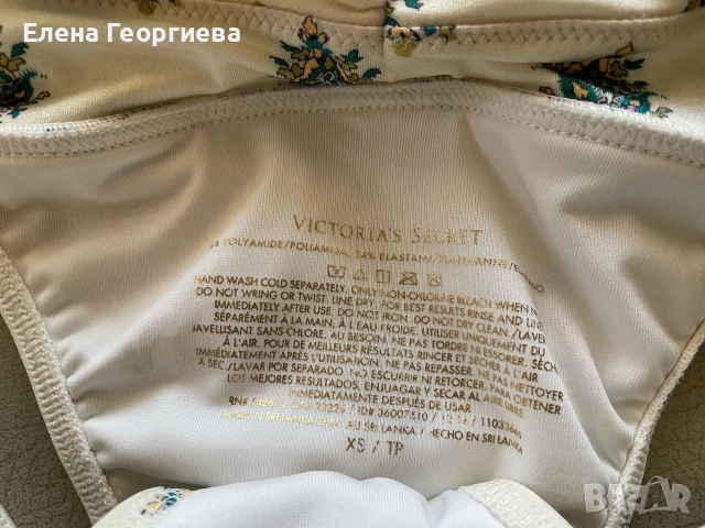 Оригинален бански костюм Victoria secret от две части размер XS, снимка 6 - Бански костюми - 55050019