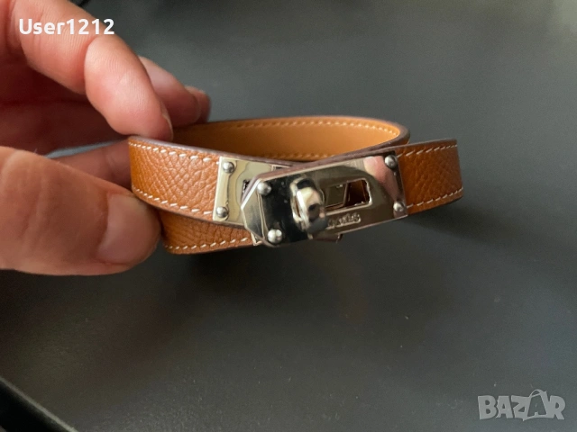 Hermes double ring дамска гривна , снимка 3 - Гривни - 54443908