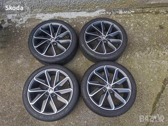 Skoda scala 5x100 18 , снимка 7 - Гуми и джанти - 54405448
