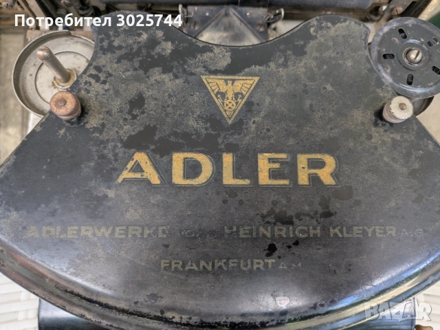 Ретро пишеща машина Adler Mod 7 от 1921 г., снимка 3 - Антикварни и старинни предмети - 54902072