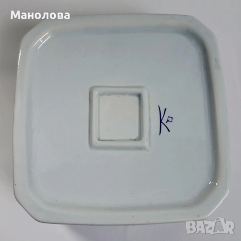 Кутия от керамика, репродукция на Френско народно изкуство, Fa ïence de Quimper., снимка 5 - Други ценни предмети - 55255816