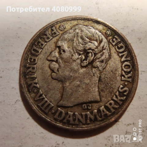 Дания 10 йоре 1907, снимка 3 - Нумизматика и бонистика - 54382004