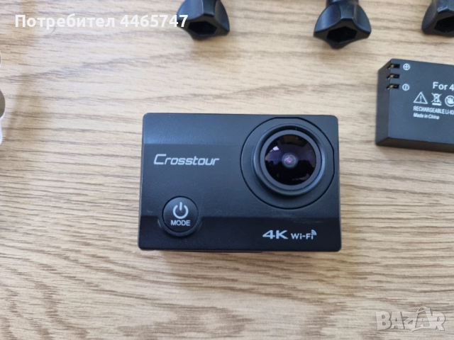 Екшън камера Crosstour CT 8500, 4K с аксесоари и допълнителна батерия, снимка 2 - Камери - 54542406