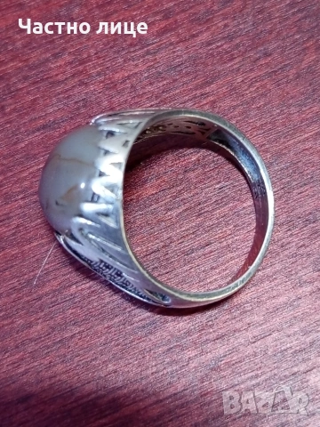 Мъжки сребърен пръстен, снимка 7 - Пръстени - 54266784