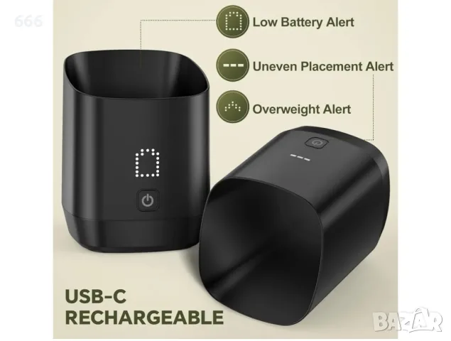 Дигитална везна за кафе зърна и смляно 0.1g LED дисплей USB-C IPX4, снимка 5 - Друга електроника - 55537365