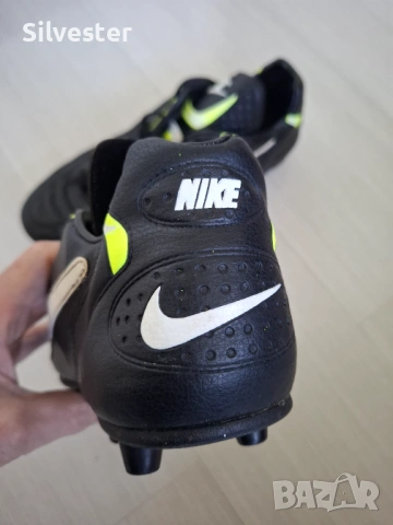 Черни футболни обувки / бутонки Найк / Nike, Естествета кожа, номер 45.5, снимка 7 - Футбол - 54568742