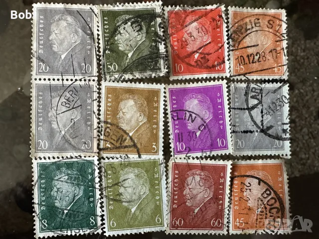 Пощенски марки Deutsches Reich 1926-33г, снимка 4 - Филателия - 55530398