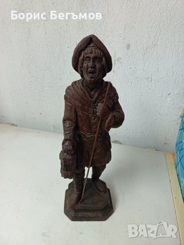 ДЪРВЕНА СТАТУЕТКА ДЪРВОРЕЗБА, снимка 6 - Статуетки - 53982966