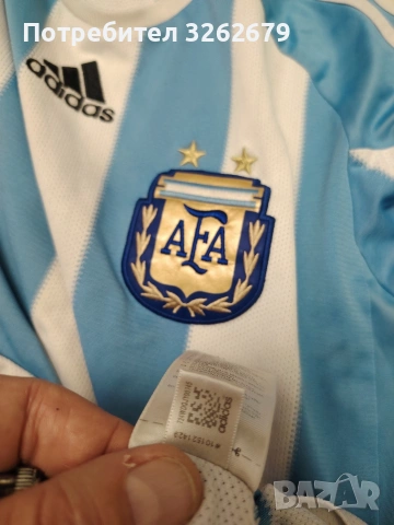 Adidas Аржентина 2010 оригинална тениска размер S/M, снимка 4 - Тениски - 54912144