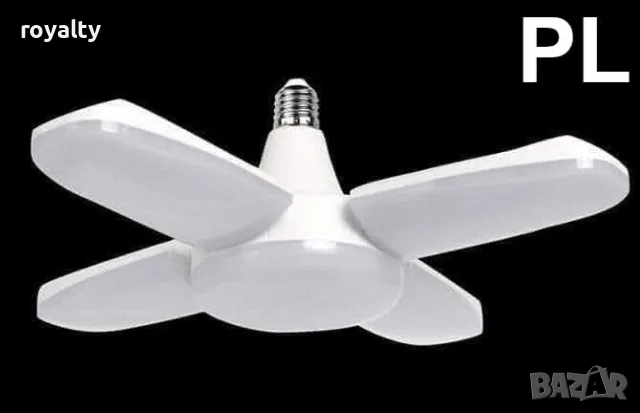 Мощна LED сгъваема лампа 60W – Регулируемо осветление с 4 сгъваеми панела, снимка 5 - Лед осветление - 55316094
