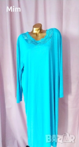 2XL /3XL дълга нощница с дълъг ръкав , снимка 3 - Нощници - 54488962
