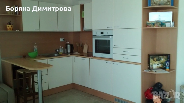 Продава се двустаен апартамент в с. Лозенец обл.Бургас на първа линия - обзаведен