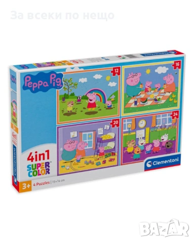 ✨Детски пъзел Clementoni 4 in1 Super Kitties/Bluey/Super Friends/PeppaPig, снимка 4 - Игри и пъзели - 54775996