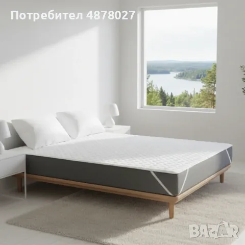 Водоустойчив протектор за матрак — 100% защита, памук, снимка 4 - Протектори за матраци - 55532345