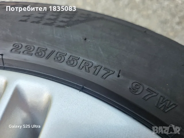 4бр. летни гуми 225/55/17 Bridgestone, снимка 10 - Гуми и джанти - 55326033