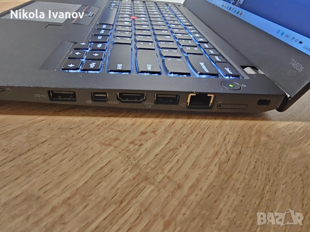 Lenovo ThinkPad T460s |14" FHD IPS|i5-6300U 2x3.00 Ghz | 12GB DDR4|256GB SSD DRAM|4ч. батерия|Win 11, снимка 9 - Лаптопи за работа - 54873885
