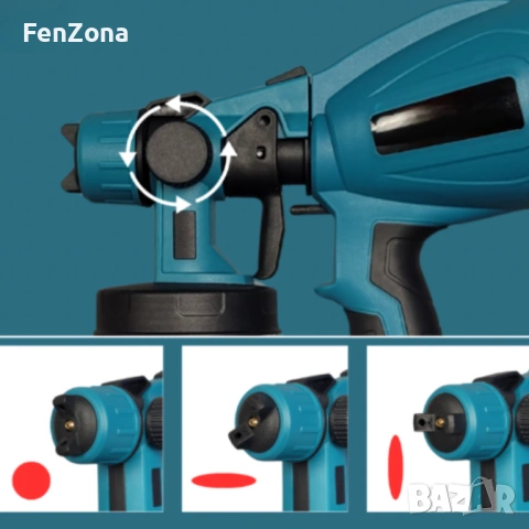 Пистолет за боя акумулаторен  с 2 батерии 21V,12м гаранция, снимка 7 - Други инструменти - 54143620