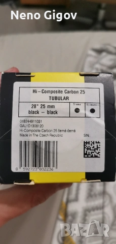 нова тубуларна шосейна гума Tufo Hi-Composite Carbon Tubular 25, снимка 2 - Части за велосипеди - 54633577