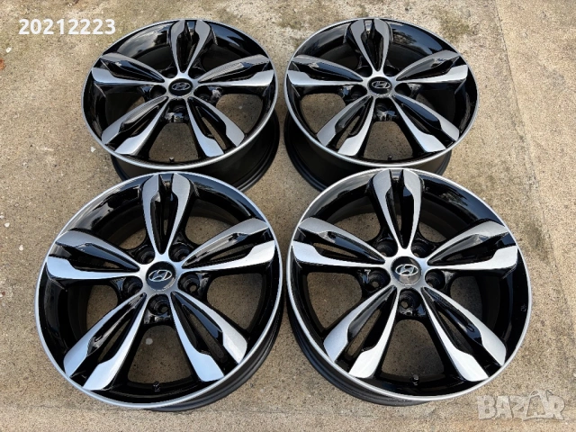 4 броя алуминиеви джанти за Hyundai IX35,IX20,Tucson,Kona,Ioniq,Elantra,Lafesta 17, снимка 10 - Гуми и джанти - 54654439
