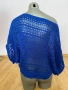 Дамска синя плетена блуза, снимка 8