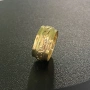 💍 Златен пръстен тип "Халка" с червен камък – 14К - 4.14 грама, снимка 3