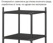 Закачалка за дрехи на ъглови пространства в комбинация с рафтове два броя, снимка 4
